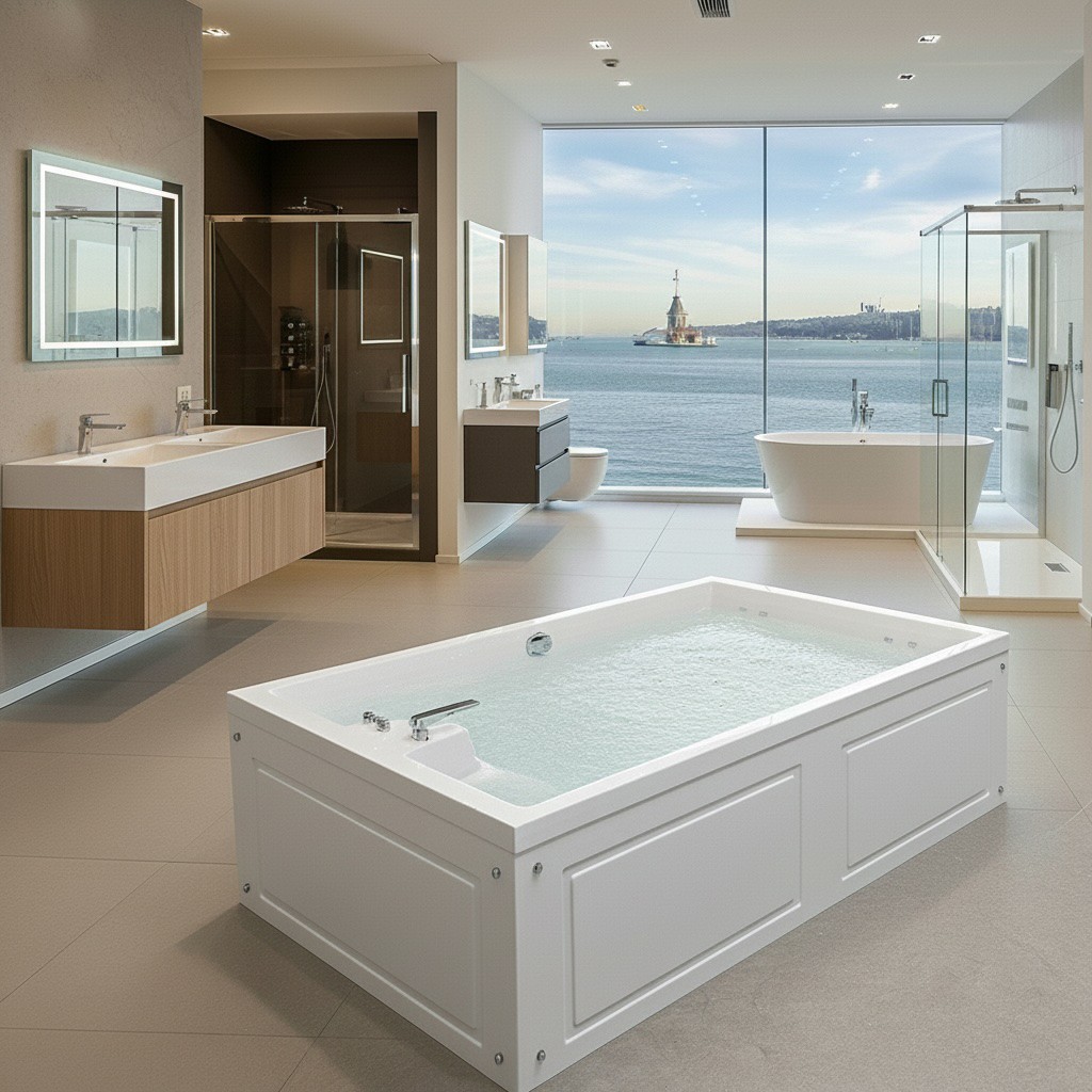 Trieste Acrylic Freestanding Bathtub Made in Turkey